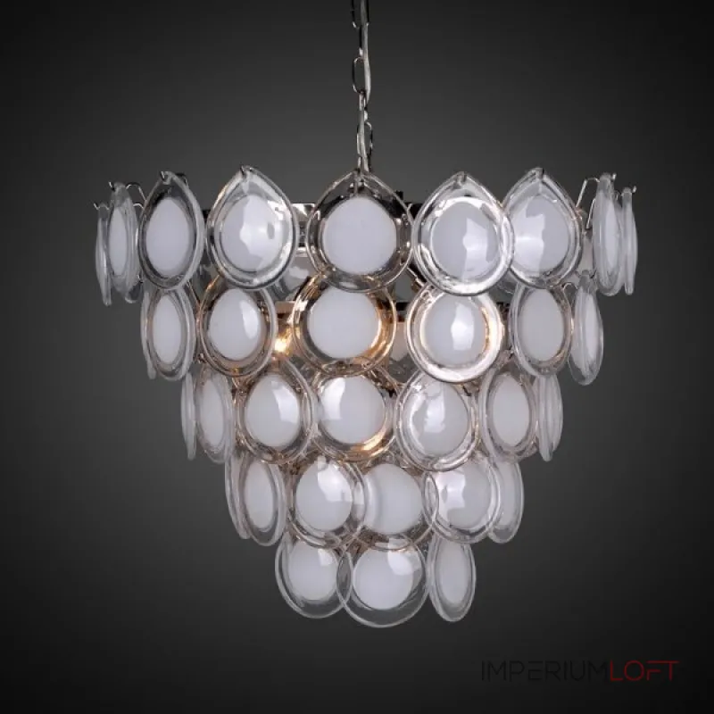 Подвесная люстра Vistosi glass disc chandelier Подвесная люстра Vistosi glass disc chandelier