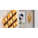 Бра Honeycomb Gold lozenges Wall Lamp от ImperiumLoft