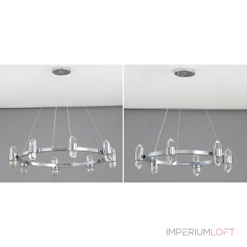 Подвесная люстра Crystal Ring Chandelier Chromium