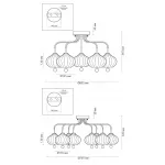 Потолочная люстра Lilli Kundalini Gold