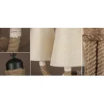Подвесная люстра Rattan Chandelier Loft Rope Light
