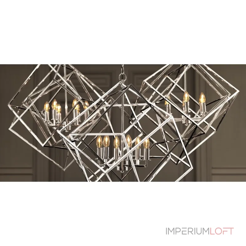 Подвесной светильник КУБ Matrix цвет Nickel от ImperiumLoft