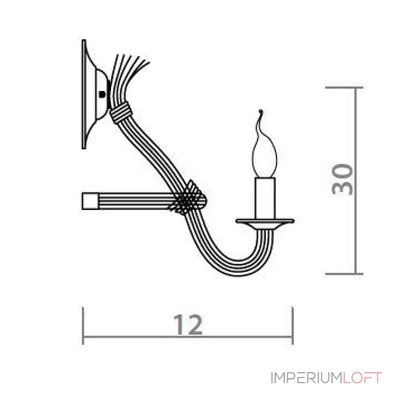 Бра Loft Rope Candle Bra от ImperiumLoft Бра Loft Rope Candle Bra от ImperiumLoft