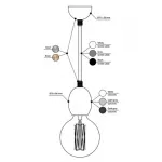 Подвесной светильник BETON BOLTI designed		 in 2015 от ImperiumLoft