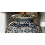 Настольная лампа Синий орнамент от ImperiumLoft