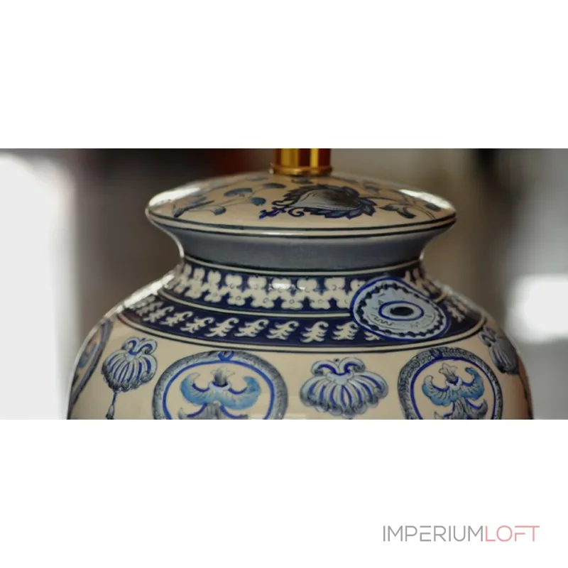 Настольная лампа Синий орнамент от ImperiumLoft