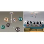 Люстра на штанге Bolle hanging 6 lamp Multi Color