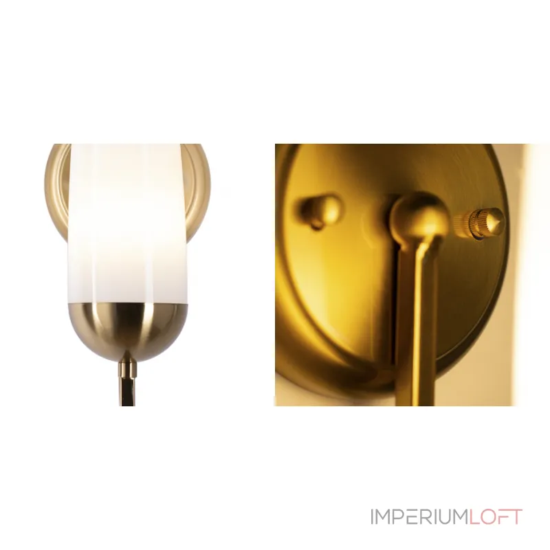 Бра Country Wall Lamp Glass Lampshade от ImperiumLoft