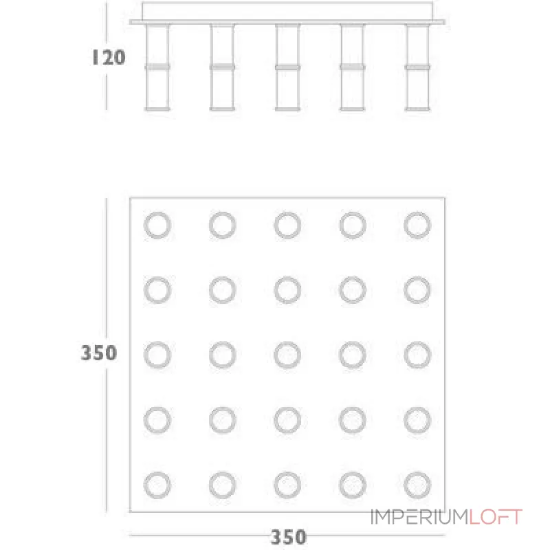Потолочный светильник Meurice Flush Mount Ceiling Light от ImperiumLoft