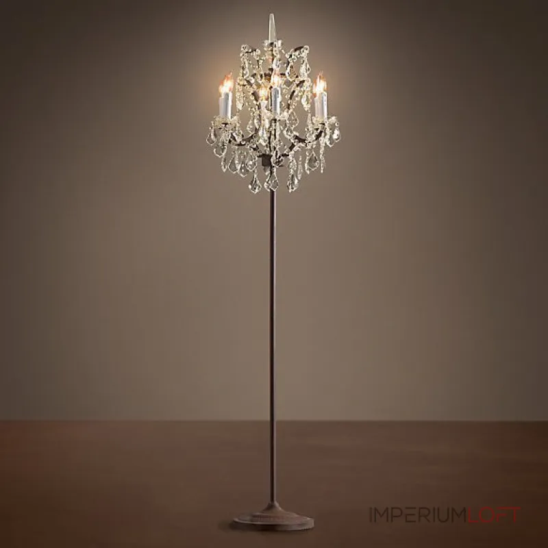 Торшер 19TH C. ROCOCO IRON & CLEAR CRYSTAL floor lamp от ImperiumLoft Торшер 19TH C. ROCOCO IRON & CLEAR CRYSTAL floor lamp от ImperiumLoft