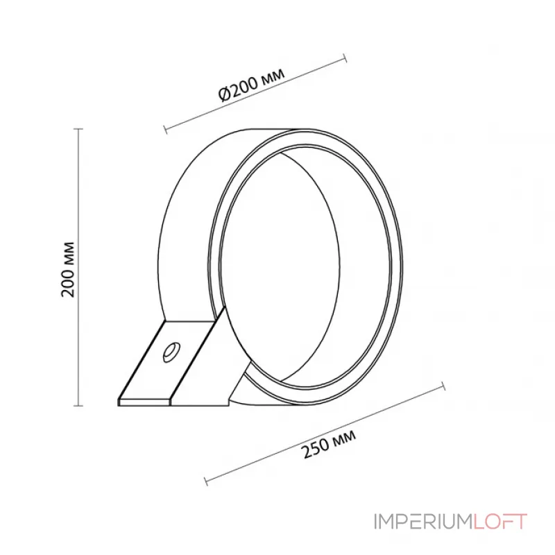 Настольная лампа Light Circle Table Lamp от ImperiumLoft