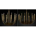 Подвесная люстра RH Quenouilles Round Chandelier brass