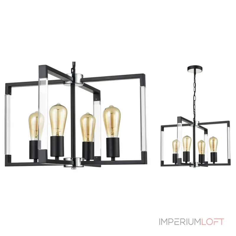 Подвесной светильник Transparent Strips Quartet от ImperiumLoft