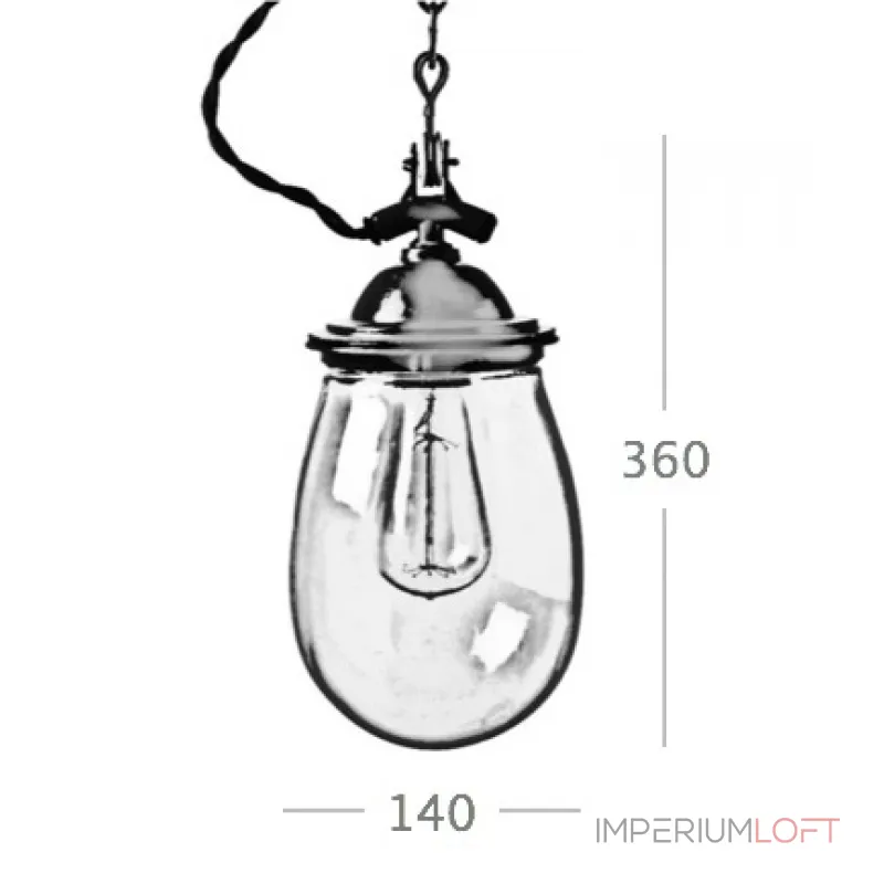 Подвесной светильник Glass Drop Retro Color Light от ImperiumLoft Подвесной светильник Glass Drop Retro Color Light от ImperiumLoft