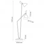 Торшер Duke 2 black от ImperiumLoft