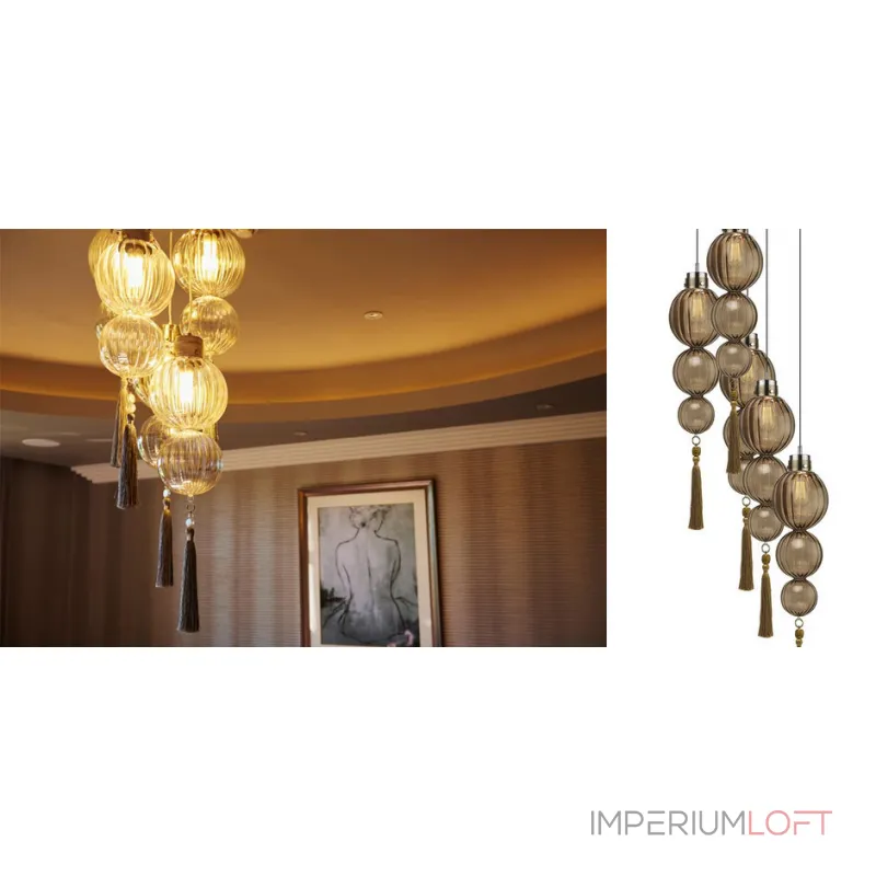 Подвесной светильник Heathfield Lighting - Medina Circle 5 Chandelier