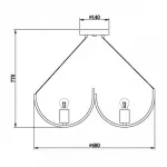 Подвесная люстра Supro Chandelier