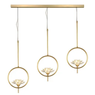 Светильник Хрустальные Цветы Лотоса Lotus flower Clear Glass lamp 3 Светильник Хрустальные Цветы Лотоса Lotus flower Clear Glass lamp 3