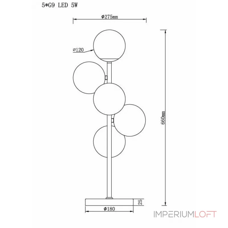 Настольная лампа White Balls Table lamp от ImperiumLoft Настольная лампа White Balls Table lamp от ImperiumLoft