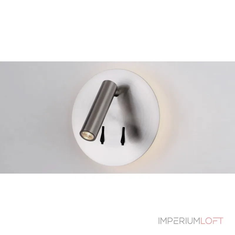 Настенный спот Nickel Square Spot Wall Lamp от ImperiumLoft