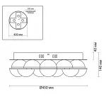 Потолочная люстра Barbolano Ceiling Light Chromium 8