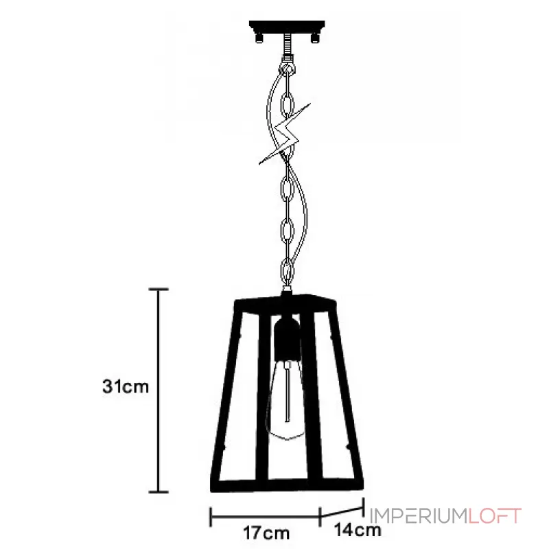 Подвесной светильник Loft Industrial Ortogonal pendant Black от ImperiumLoft Подвесной светильник Loft Industrial Ortogonal pendant Black от ImperiumLoft