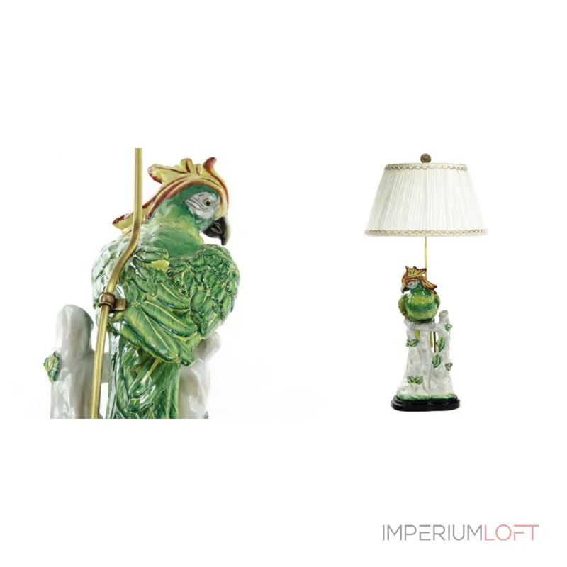 Настольная лампа Green Parrot Lamp от ImperiumLoft