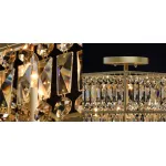 Потолочная люстра Crystal Inserts Lamp amber 6