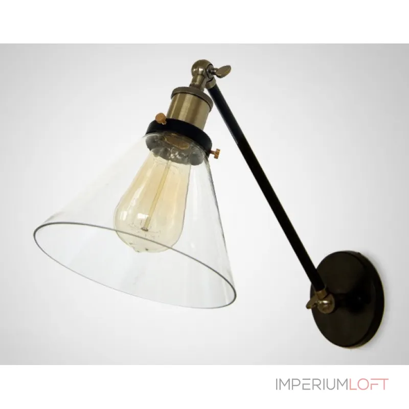 Бра Gloce Cone Shade Loft Industrial Glass от ImperiumLoft Бра Gloce Cone Shade Loft Industrial Glass от ImperiumLoft