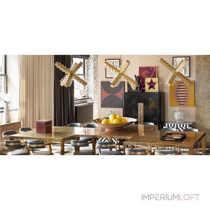 Подвесной светильник Nero Chandelier Gold от ImperiumLoft Подвесной светильник Nero Chandelier Gold от ImperiumLoft