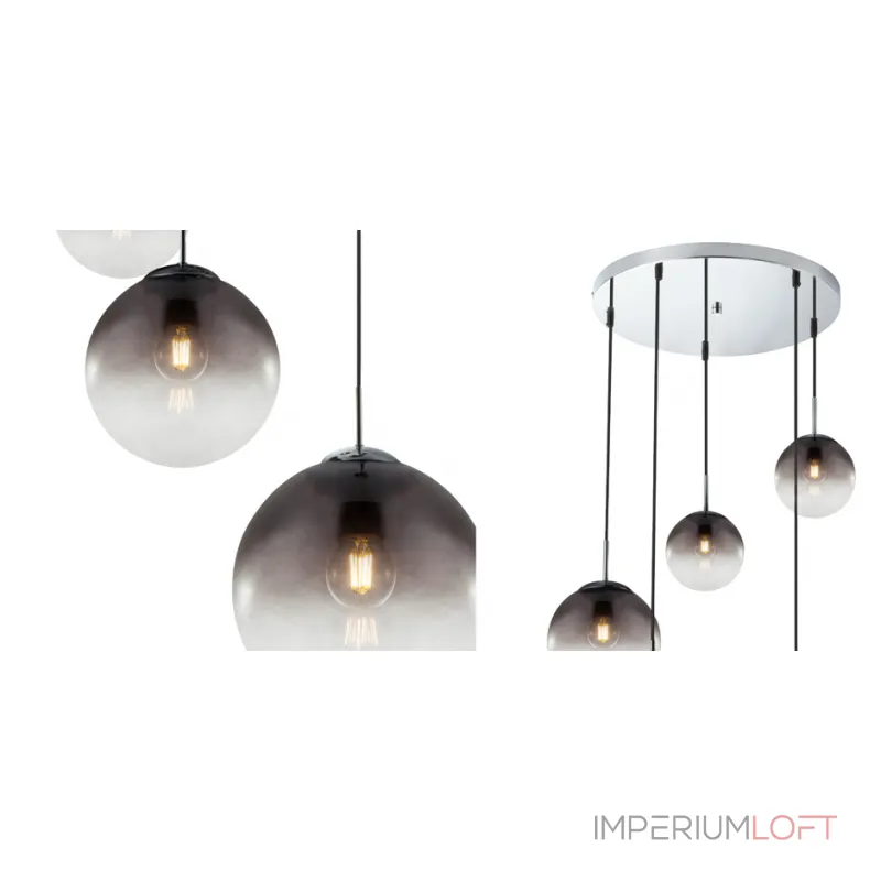 Люстра Ball Sunrise Pendant lamp smok 5 плафона от ImperiumLoft