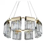 Подвесная люстра Crystal Pendants gold 8