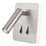 Настенный спот Nickel Square Spot Wall Lamp от ImperiumLoft