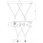 Wireflow LED White Suspension lam 2 патрона от ImperiumLoft