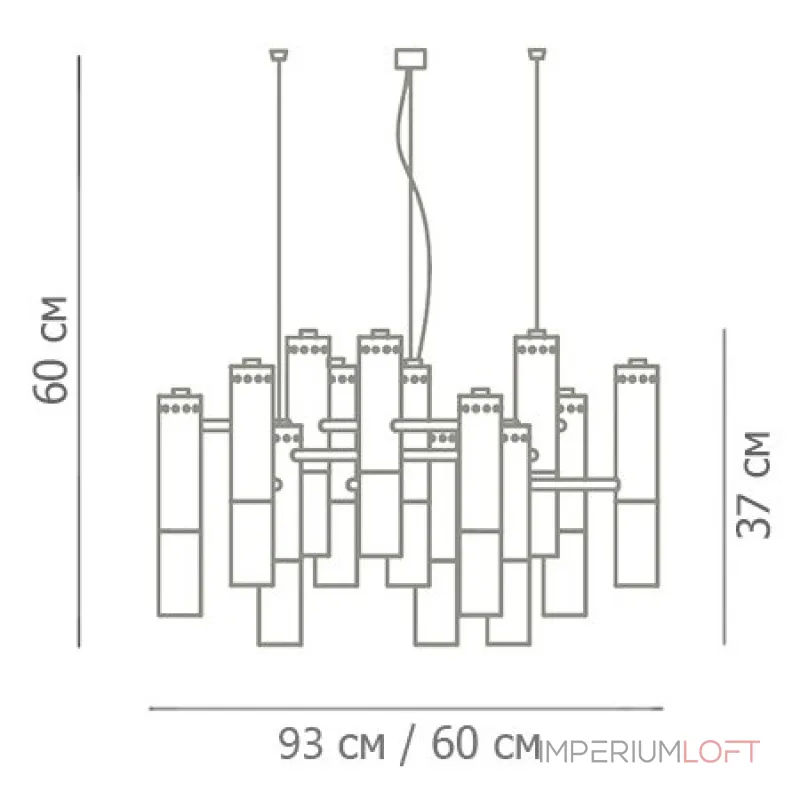 Подвесная люстра IKE Delightfull Gold & White