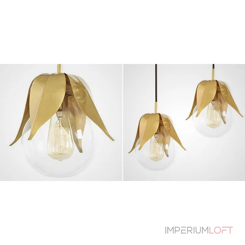 Подвесной светильник с цветочным декором FLOWER от ImperiumLoft