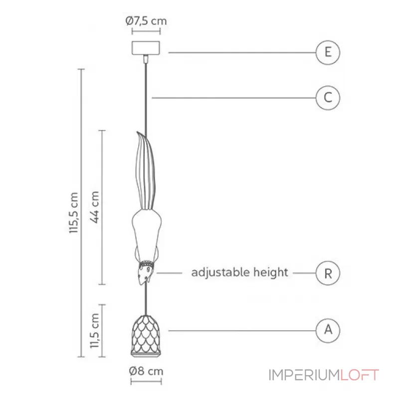 Подвесной светильник Белка karman Sherwood e robin SE151 BB INT-black Подвесной светильник Белка karman Sherwood e robin SE151 BB INT-black