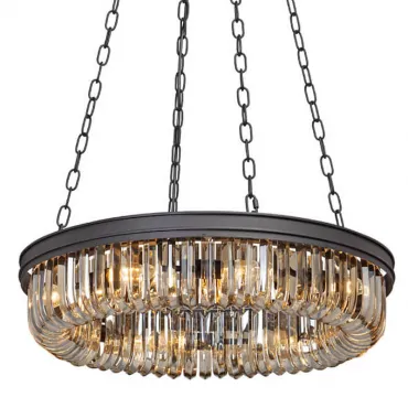 Подвесная люстра Retro Frozen Amber Glass Chandelier D 62 Подвесная люстра Retro Frozen Amber Glass Chandelier D 62