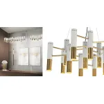 Подвесная люстра IKE Delightfull Gold & White