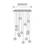 Подвесная люстра Bocci 14.14 Rectangle Pendant Chandelier Led Crystal Glass