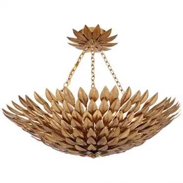 Подвесная люстра Crystorama Broche plumage Antique Gold CHANDELIER
