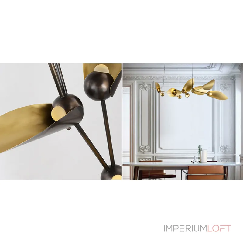 Дизайнерская подвесная люстра LAVRA 10 buds