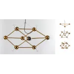 Подвесная люстра Molecule Gold Chandelier