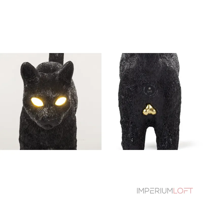 Лампа Seletti Jobby The Cat Black от ImperiumLoft