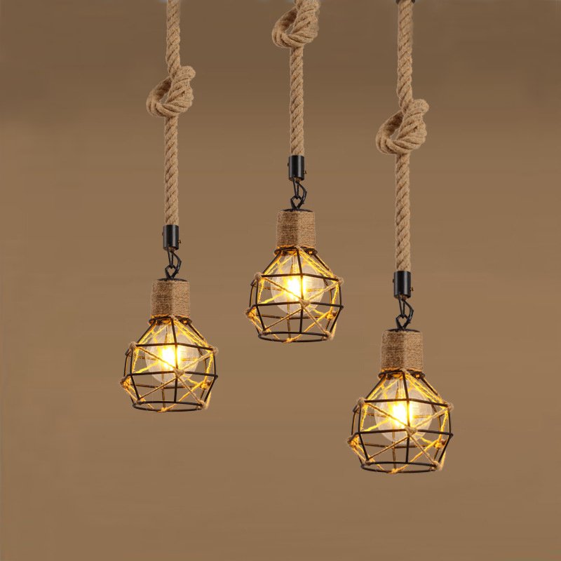 Подвесной светильник LOFT ROPE CHANDELIER CAGE Mono от ImperiumLoft Подвесной светильник LOFT ROPE CHANDELIER CAGE Mono от ImperiumLoft