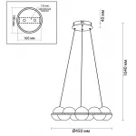 Подвесная люстра Barbolano Chandelier Chromium 8