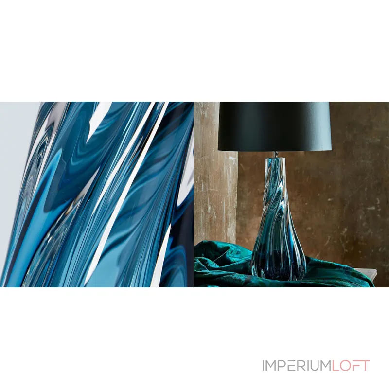 Настольная лампа Naiad Velvet Blue Table Lamp от ImperiumLoft