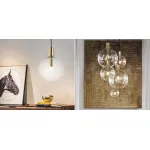 Подвесной светильник Glass Globe Gold от ImperiumLoft