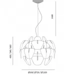 Подвесная люстра Luceplan Hope designed in 2009