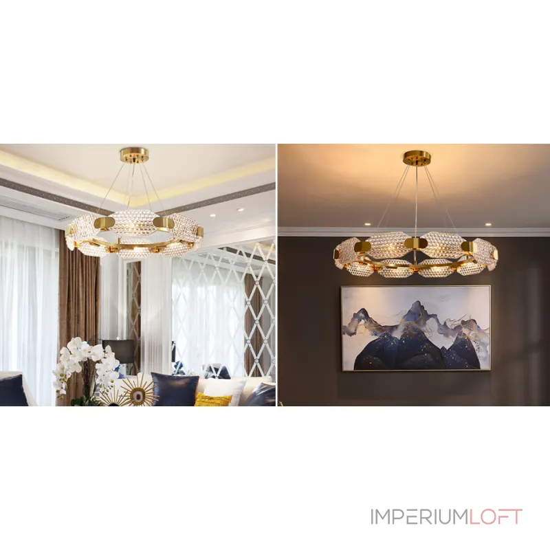 Подвесная люстра Ring shaped crystal chandelier Подвесная люстра Ring shaped crystal chandelier